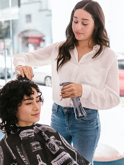 Woman At Beauty Salon